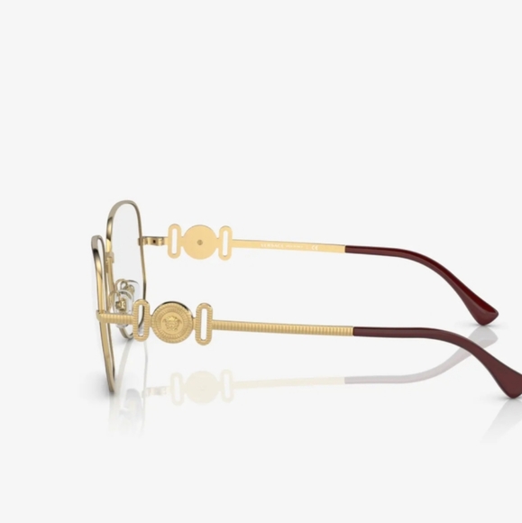 NWT RX-ABLE VERSACE EYEGLASS FRAMES 1283 GOLD UNISEX - Picture 7 of 9